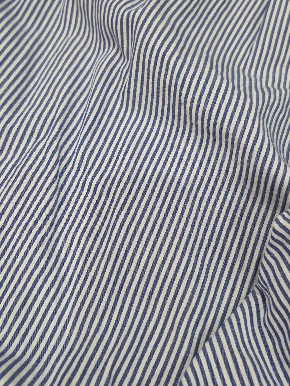 Forever 21+ Gray Layered Shirt Hem Sweatshirt Blue White Stripe Pullover Size 1X - Picture 4 of 9